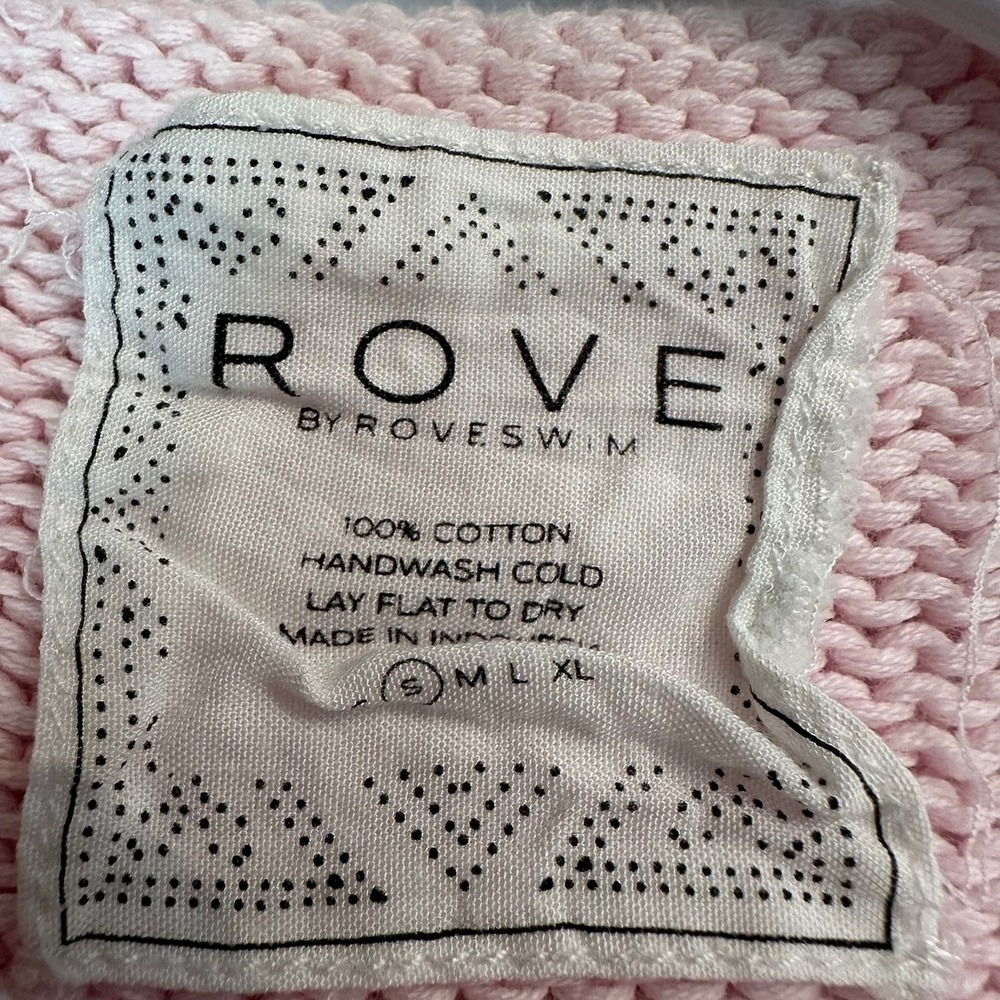Womens Balletcore Sweater Size S Romantic Cozy Knit Soft Girl Pink Crochet Trim - Picture 3 of 6